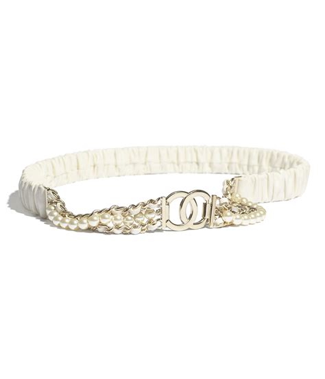 chanel diamond belt|Chanel belt with pearls.